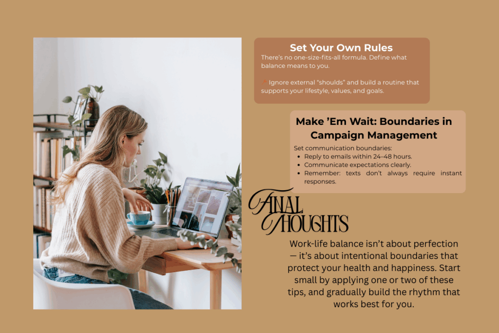 finding balance and reducing stress in social media campaign management