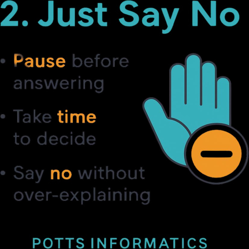 work-life balance tips say no